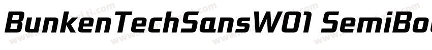 BunkenTechSansW01 SemiBoldttf字体转换